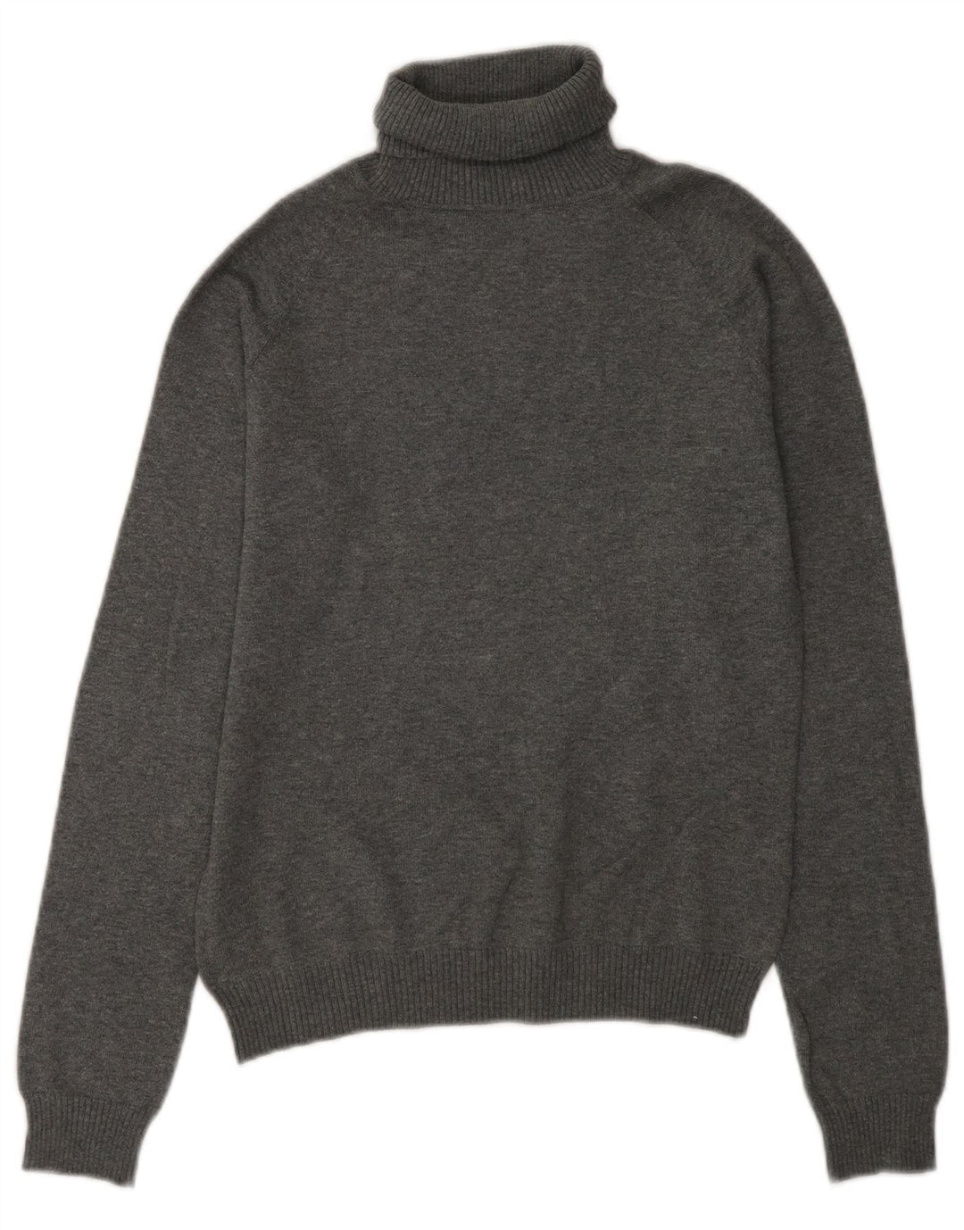Zara Dame Rullehals Sweater UK 14 Medium Grå Bomuld