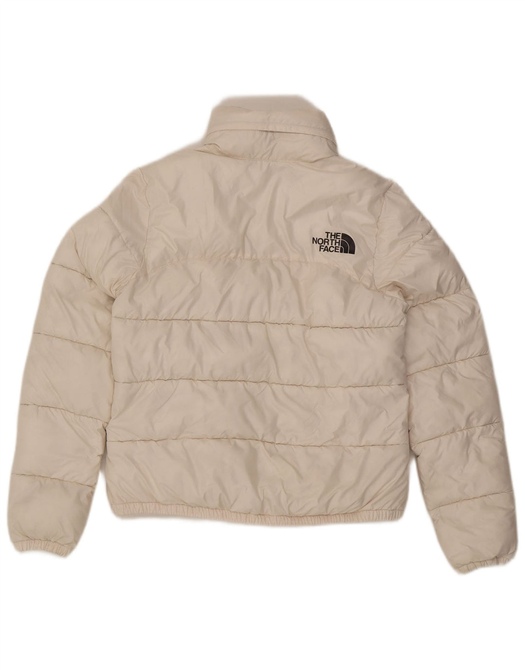 The North Face Polstret hættejakke til kvinder UK 10 Lille hvid polyester