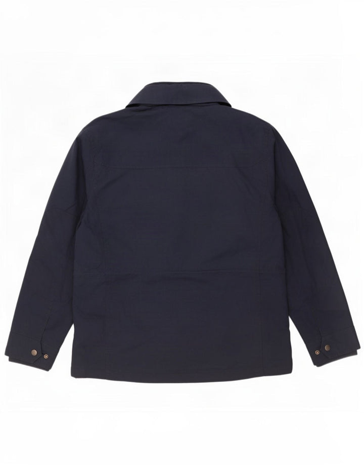 Fat Face Herre Hooded Utility Jacket UK 40 Large Navy Blue Polyester