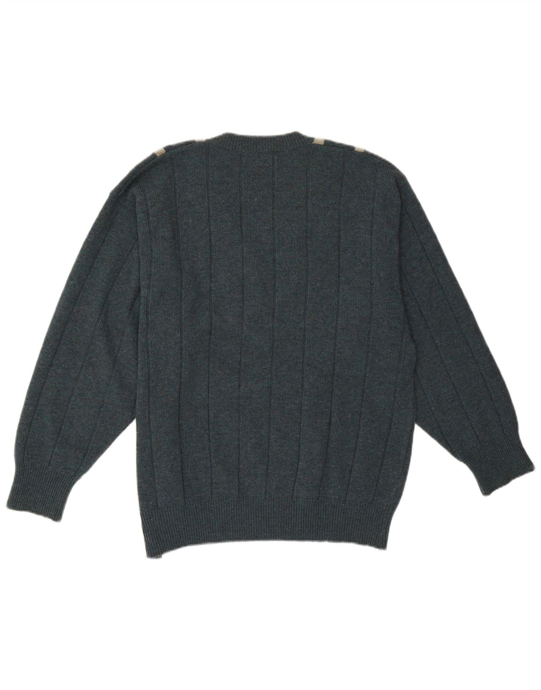MALAGRIDA Herre V-hals sweater Stor grøn uld