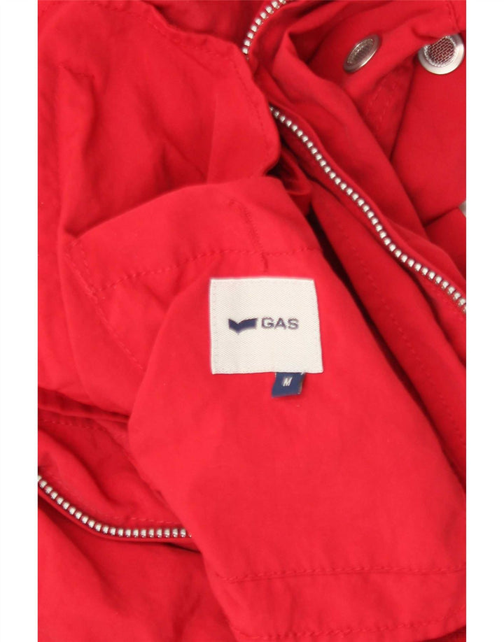 Gas Womens Bomber Jacket UK 14 Medium Rød Polyamid