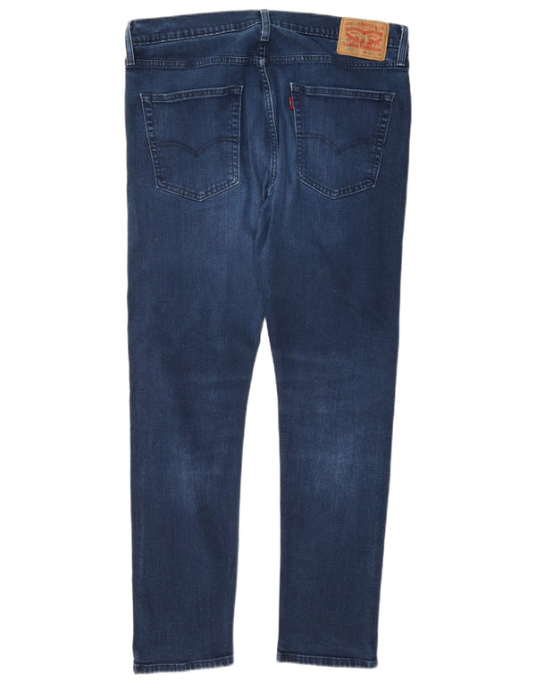 Levi's Herre 512 Slim Tapered Jeans W36 L34 Marineblå Bomuld
