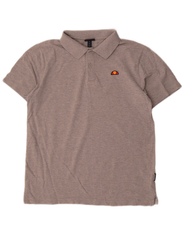 Ellesse Dame Polo Shirt UK 16 Stor Grå Bomuld