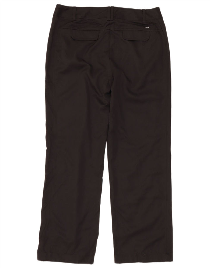 IZOD Lige Chinobukser til kvinder US 10 Large W32 L30 Sort Polyester