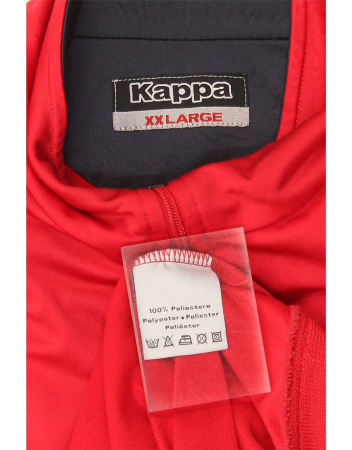 Kappa Herre træningsdragt Topjakke 2XL Rød Polyester
