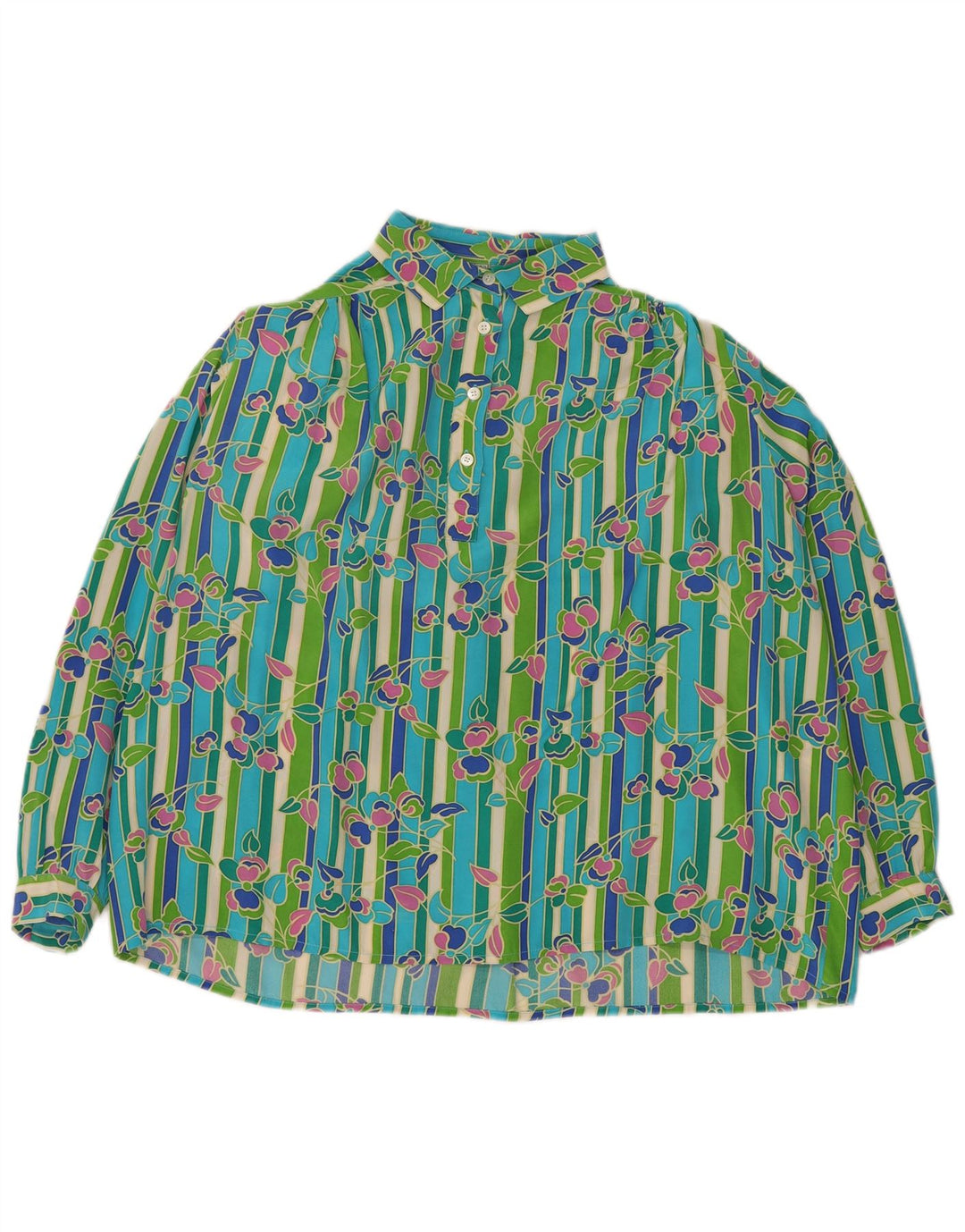 Diana Bentall's Dame Pullover Bluse UK 20 2XL Flerfarvet Blomster