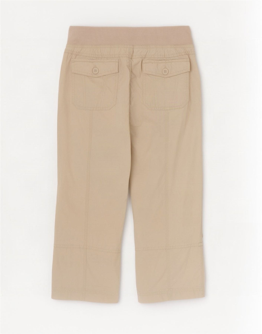 Tommy Hilfiger Dame Capri Bukser Small W30 L21 Beige Bomuld