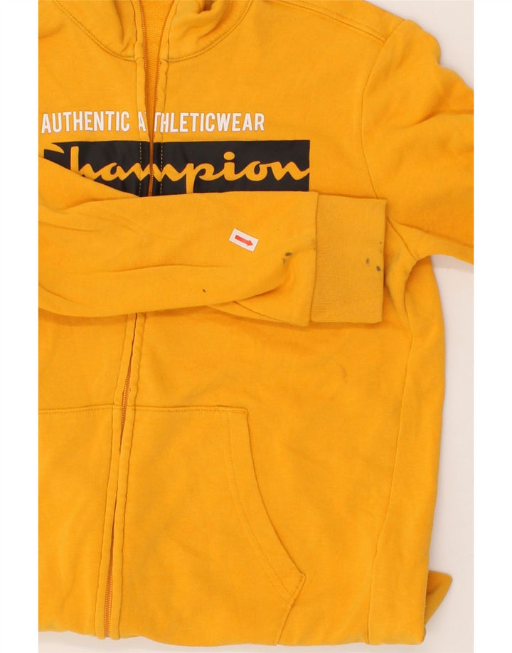 CHAMPION Boys Graphic Tracksuit Top Jacket 11-12 Years Large  Yellow Vintage Champion and Second-Hand Champion from Messina Hembry 