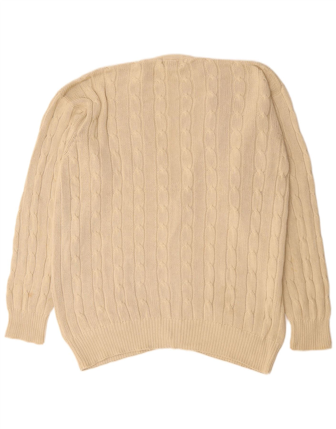 Kappa Herre Cardigan Sweater XL Beige Bomuld