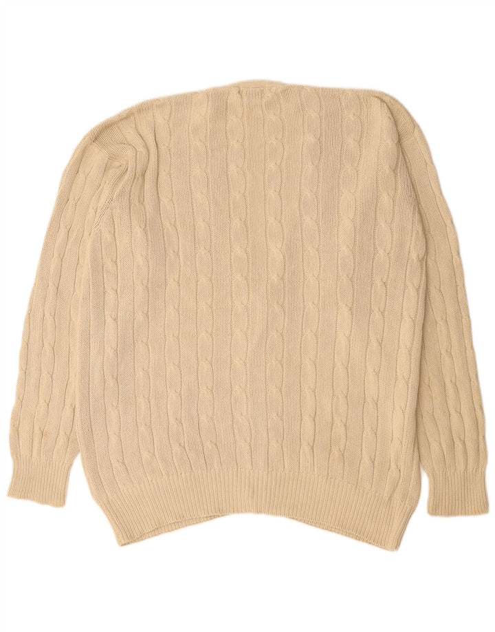 Kappa Herre Cardigan Sweater XL Beige Bomuld