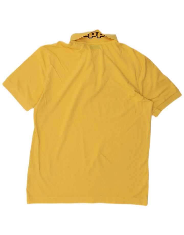 Kappa herre grafisk poloshirt XL gul bomuld