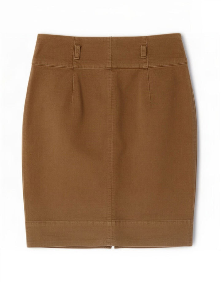 Zara Damefløjl Nederdel Small W26 Beige