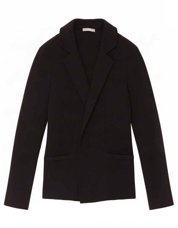 Marks & Spencer Womens Open Cardigan Sweater UK 16 Large Black Viscose