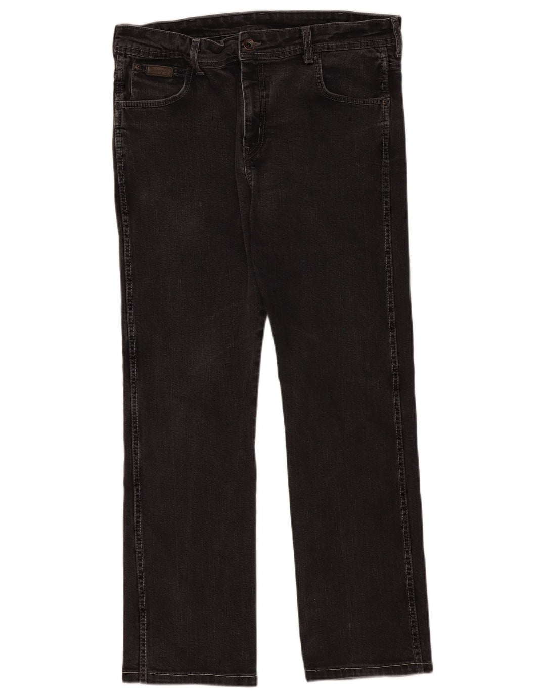 Wrangler Herre Clyde Straight Jeans W36 L30 Grå Bomuld