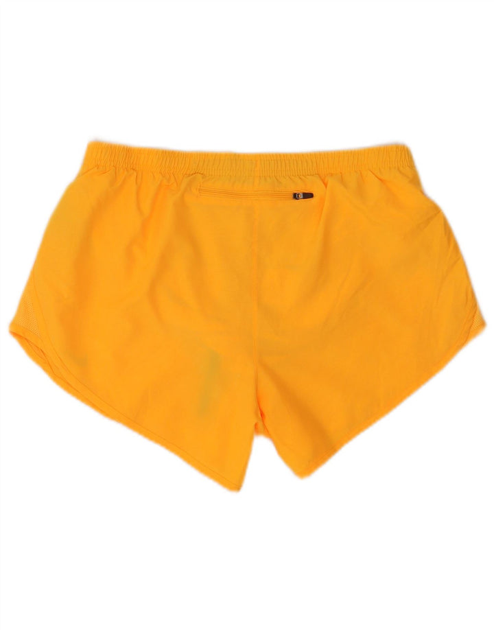 Nike Dame Dri Fit sportsshorts UK 14 Medium Orange Polyester