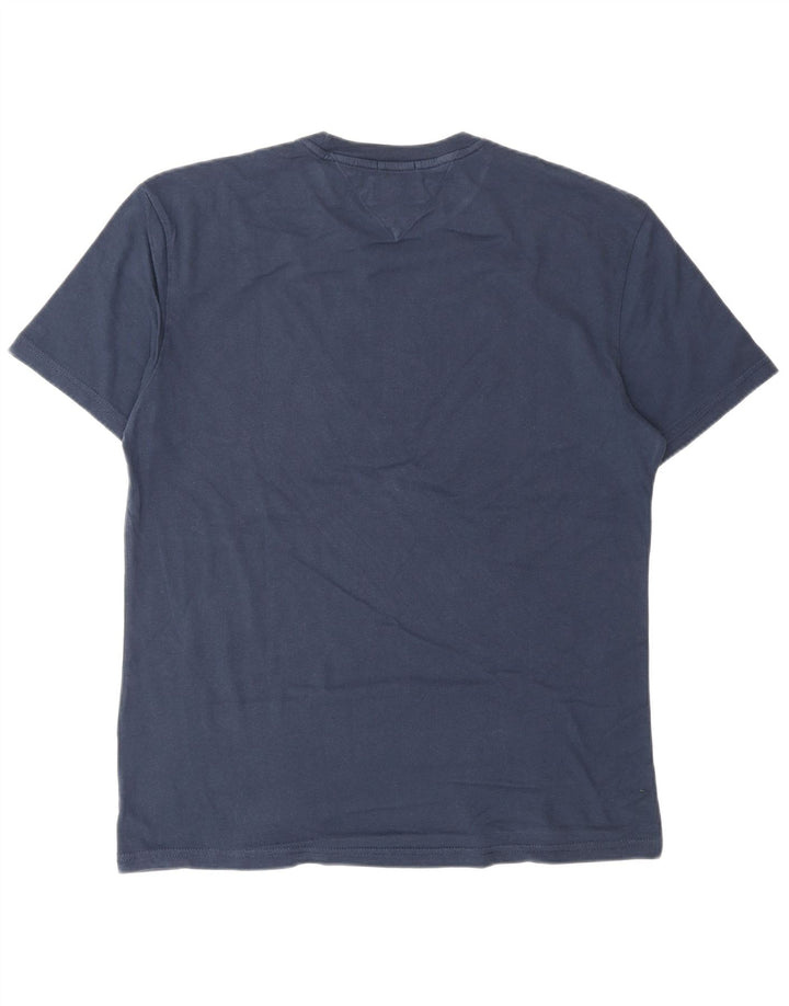 TOMMY HILFIGER Herre Regular Fit grafisk T-shirt top mellem marineblå