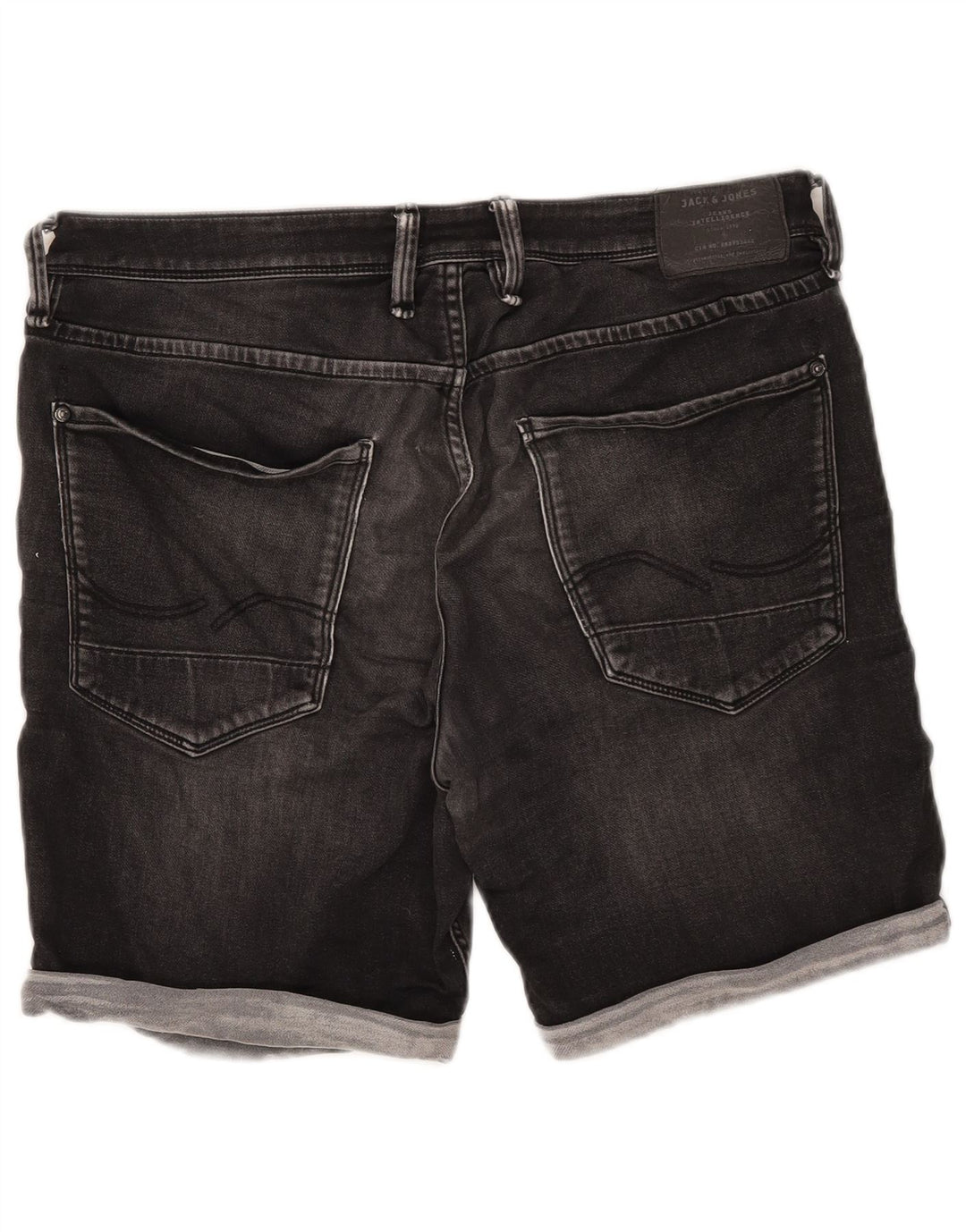 Jack & Jones Herre Regular Fit denimshorts XL W38 Grå bomuld
