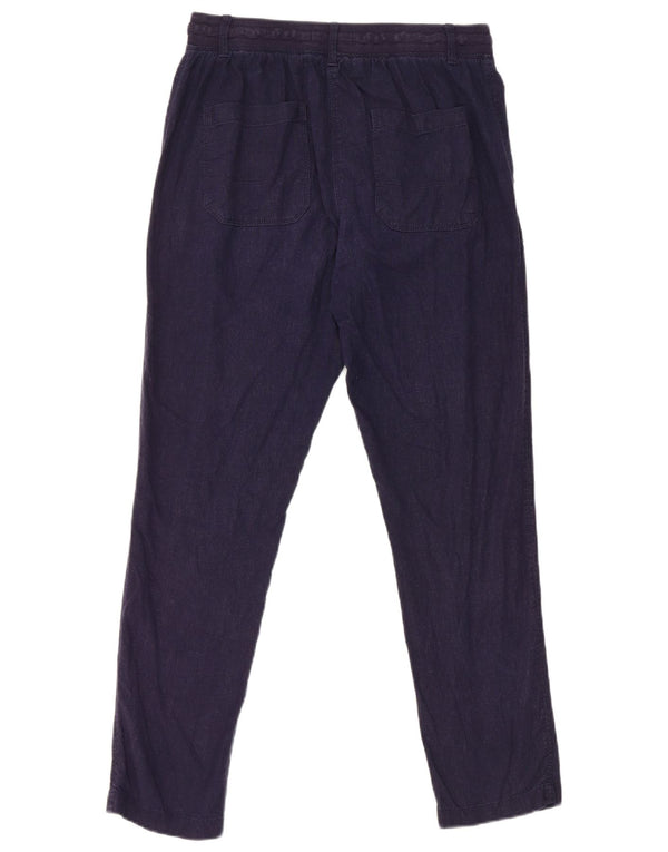 Marks & Spencer Dame Slim Chino Bukser UK 8 Small W28 L29 Navy Blue