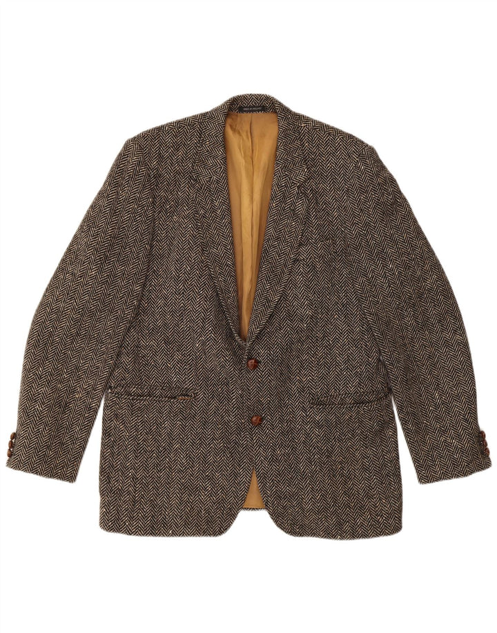 GERRARD MARLBORO Herre Donegal Tweed Blazer Jacket UK 38 Medium Brown