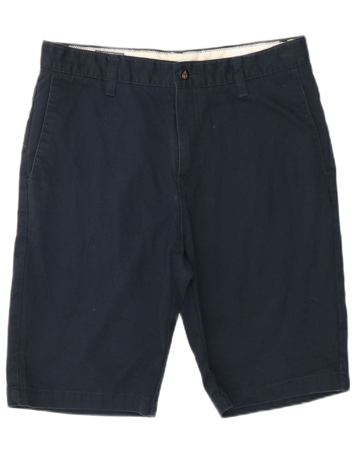 Volcom Herre Chino Shorts W32 Medium Marineblå Bomuld