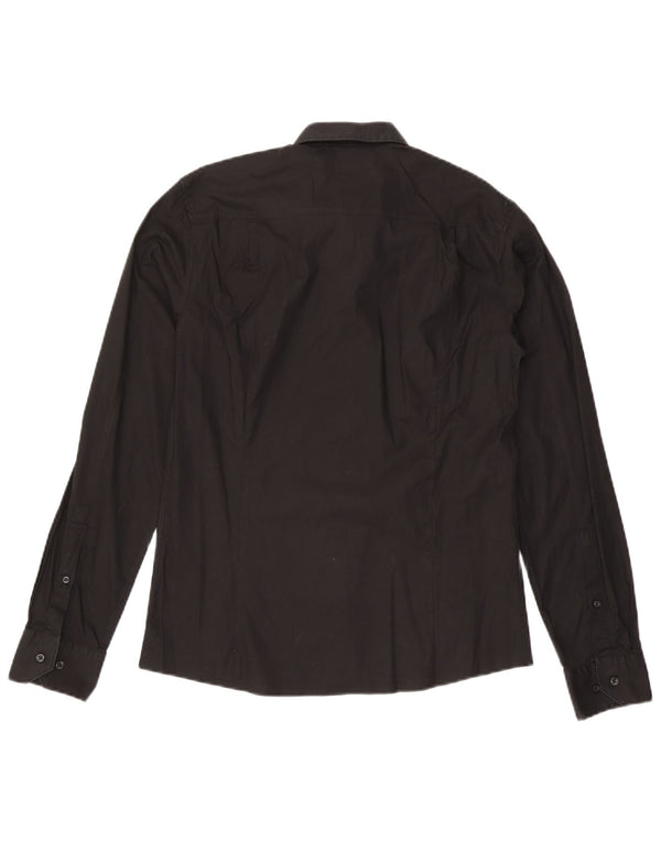 Hugo Boss Herre Slim Fit skjorte Medium Sort Bomuld