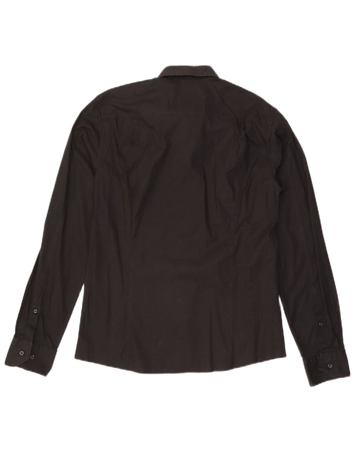 Hugo Boss Herre Slim Fit skjorte Medium Sort Bomuld