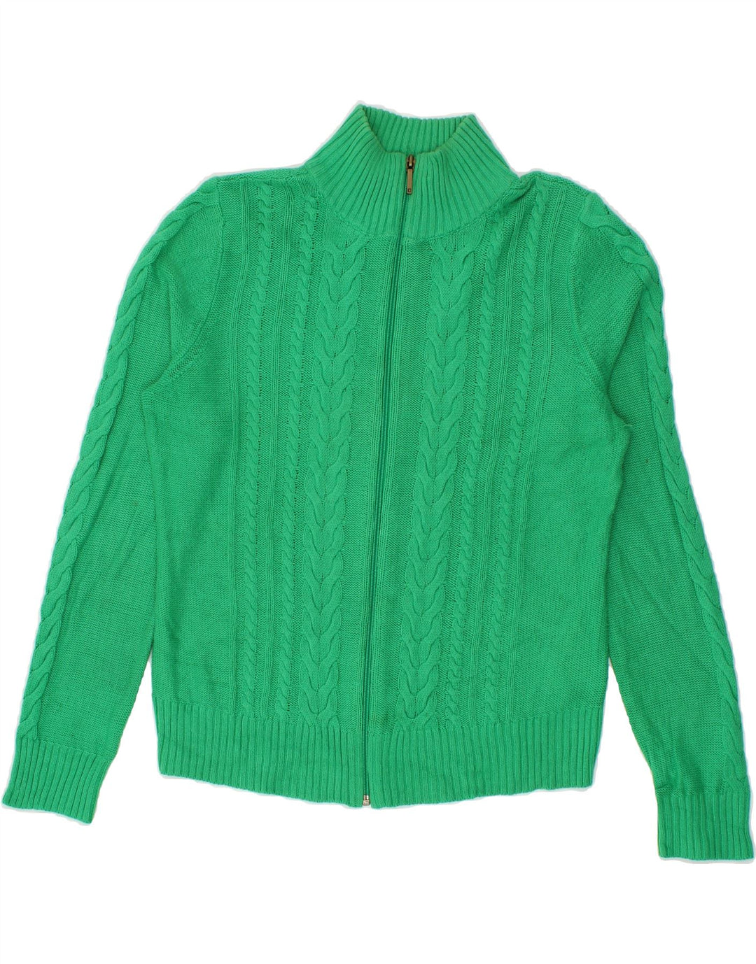 CHAPS Womens Cardigan Sweater UK 18 XL Green Cotton Vintage Chaps and Second-Hand Chaps from Messina Hembry 