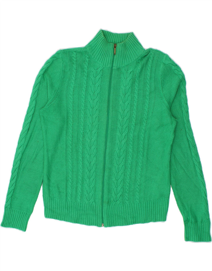 CHAPS Womens Cardigan Sweater UK 18 XL Green Cotton Vintage Chaps and Second-Hand Chaps from Messina Hembry 
