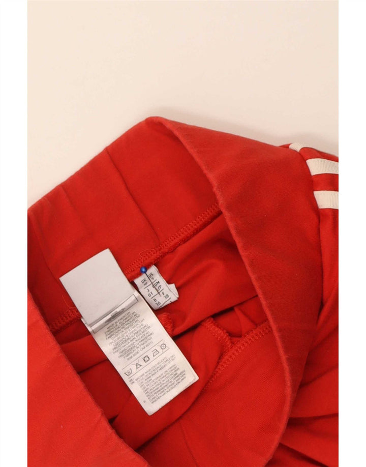 Adidas Dame Leggings UK 10 Lille Rød Elastan