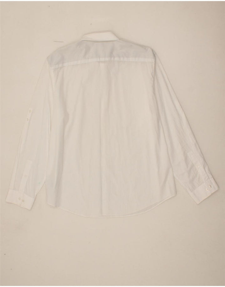 CALVIN KLEIN Mens Shirt XL White Cotton Vintage Calvin Klein and Second-Hand Calvin Klein from Messina Hembry 