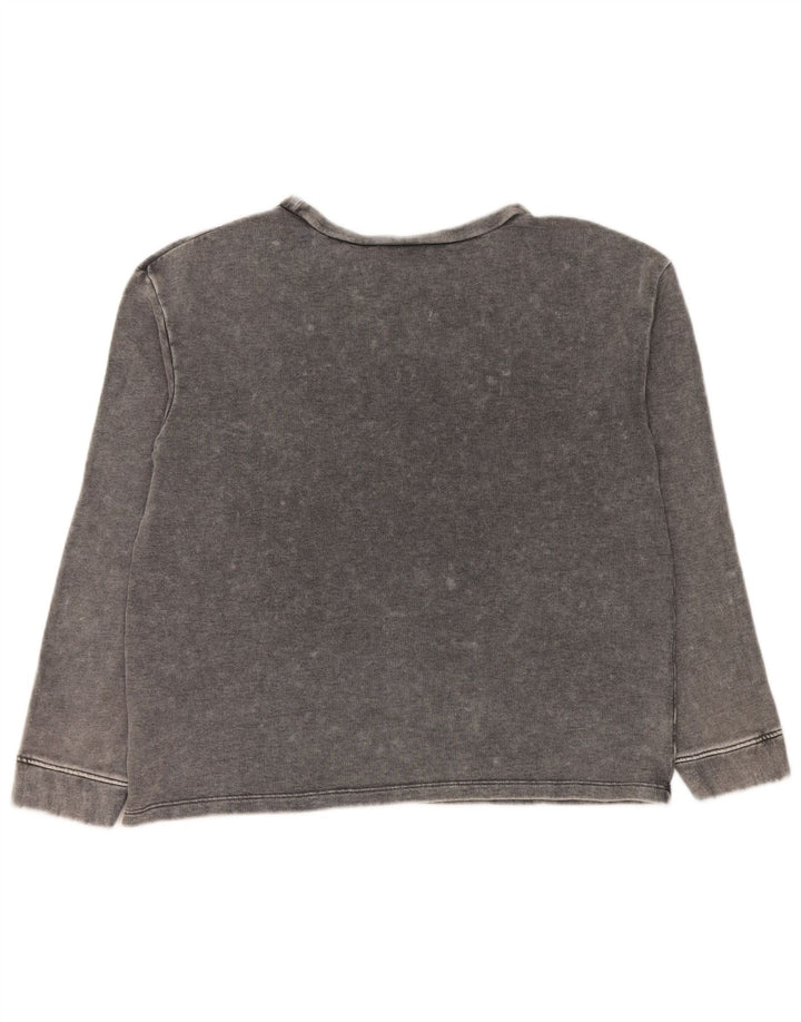 Guess Graphic Sweatshirt Jumper UK 16 Stor Grå Bomuld