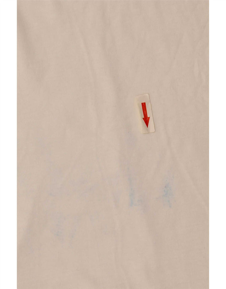 Hugo Boss Herre T-Shirt Top Lille Hvid Bomuld