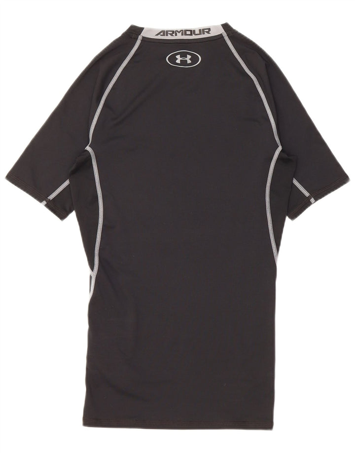 Under Armour Dame Grafisk T-Shirt Top UK 8 Small Black Polyester