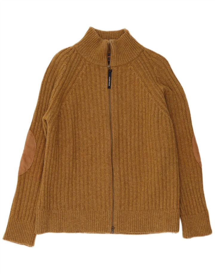 Woolrich Herre Cardigan Sweater Lille Brun Uld