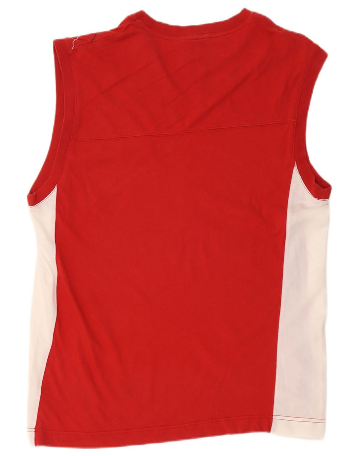Nike Herre grafisk vest Top Stor Rød Colourblock Bomuld