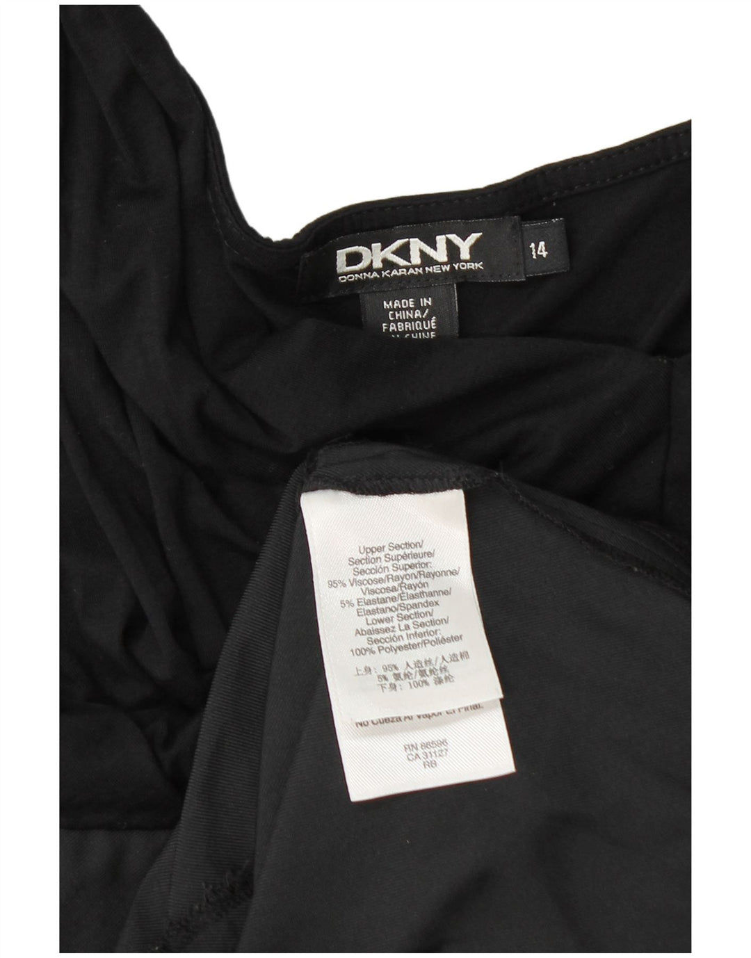 Dkny Womens Shift Dress US 14 XL Sort Colourblock Viscose