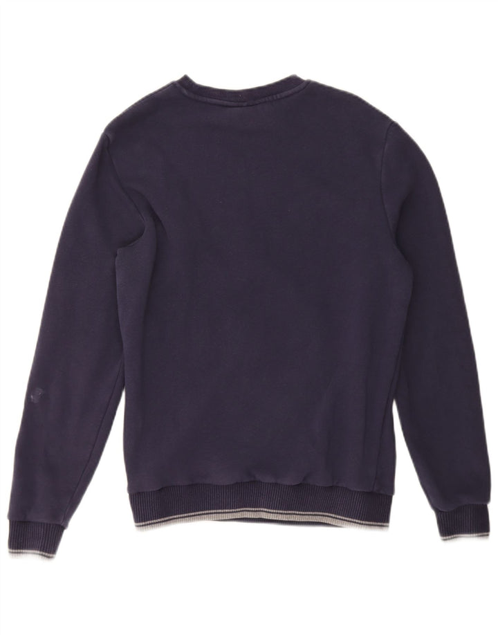 FILA Mens Sweatshirt Jumper Small Navy Blue Cotton