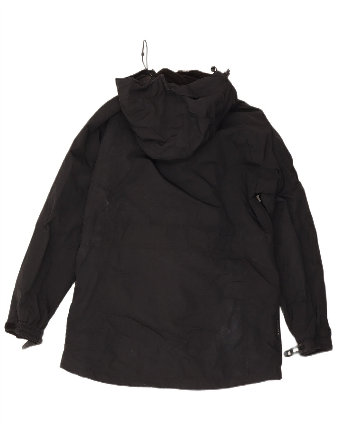 Mountain Warehouse Dame Regnfrakke med hætte UK 12 Medium Sort Nylon