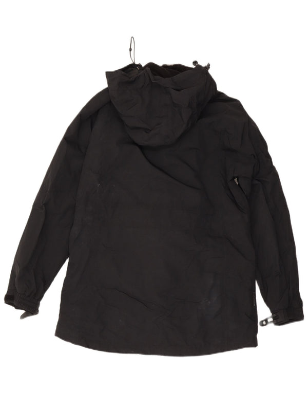 Mountain Warehouse Womens Hooded Raincoat UK 12 Medium  Black Nylon