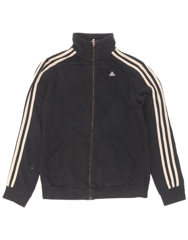 Adidas træningsdragt topjakke til kvinder UK 8/10 Lille sort bomuld