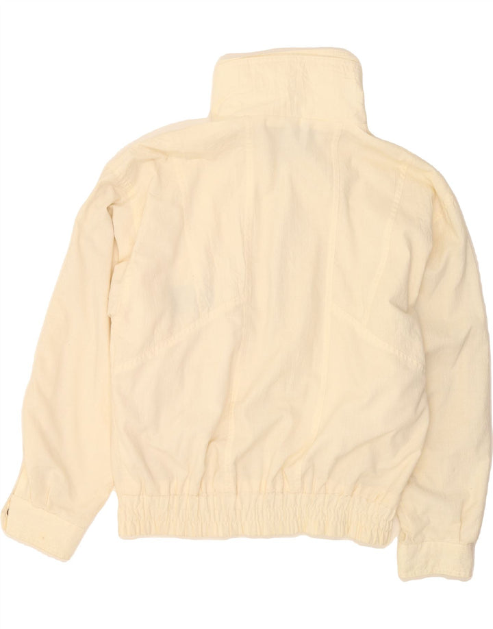 C&A Mens Bomber Jacket IT 46 Small Off White Polyester Vintage C&A and Second-Hand C&A from Messina Hembry 