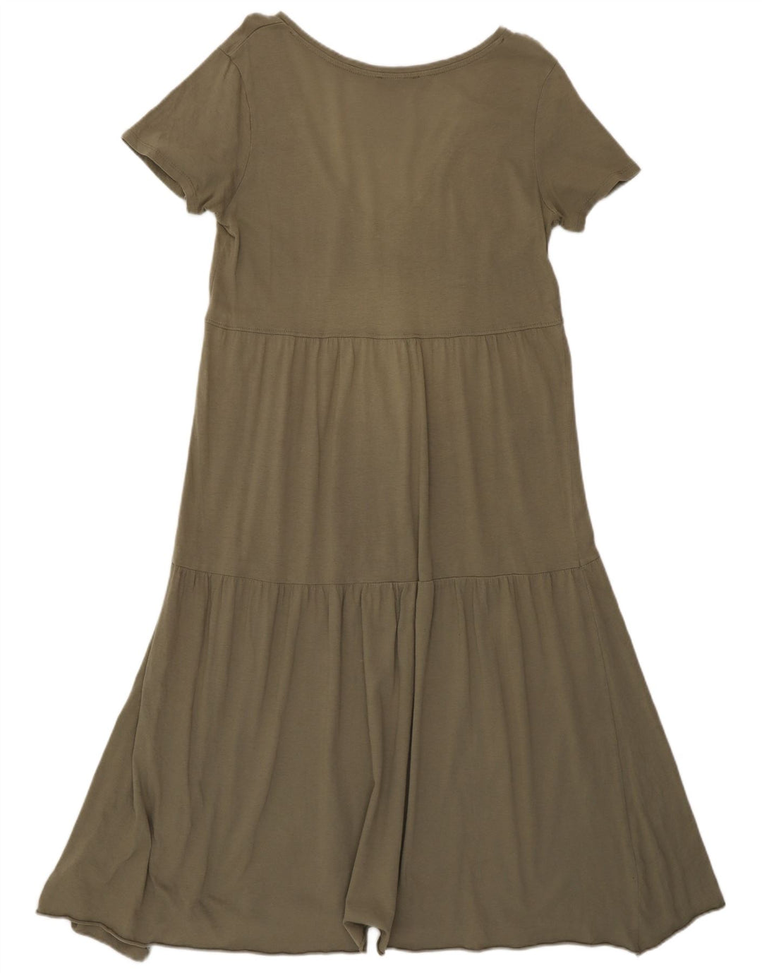 Zara Dame A-Line Kjole UK 10 Small Khaki