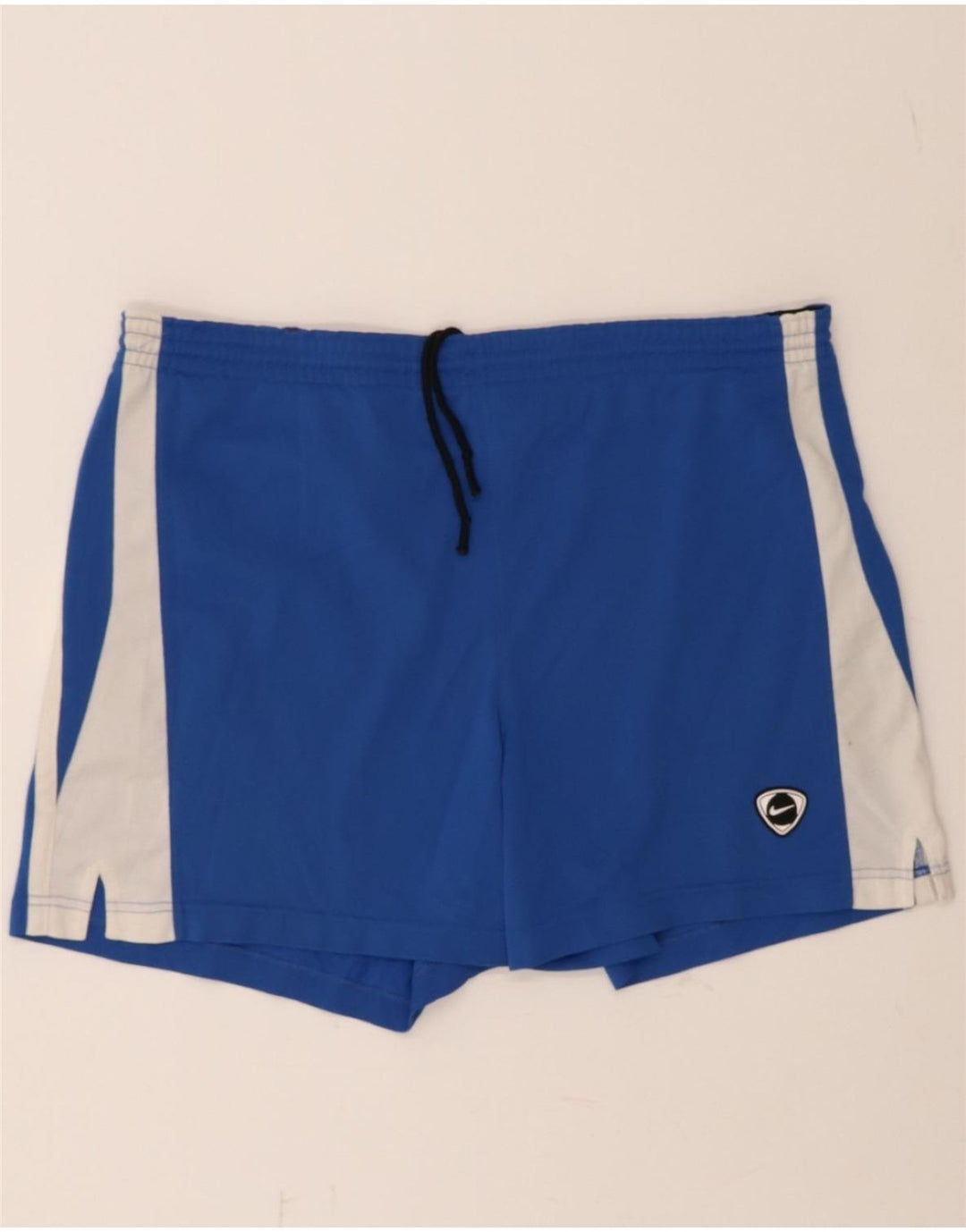 NIKE Mens Sport Shorts Large  Blue Colourblock Polyester Vintage Nike and Second-Hand Nike from Messina Hembry 