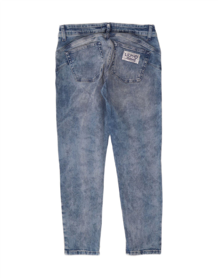 Liu Jo Dame Acid Wash Slim Jeans W30 L25 Blå Bomuld
