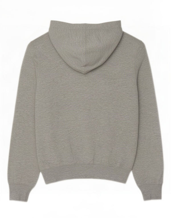 Hard Rock Cafe Dame London Graphic Hoodie Jumper UK 10 Small Grey Cotton