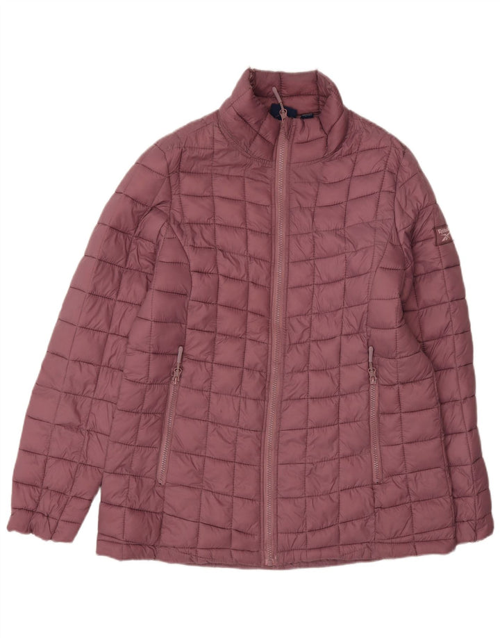 Reebok Polstret Damejakke UK 14 Medium Maroon Polyester