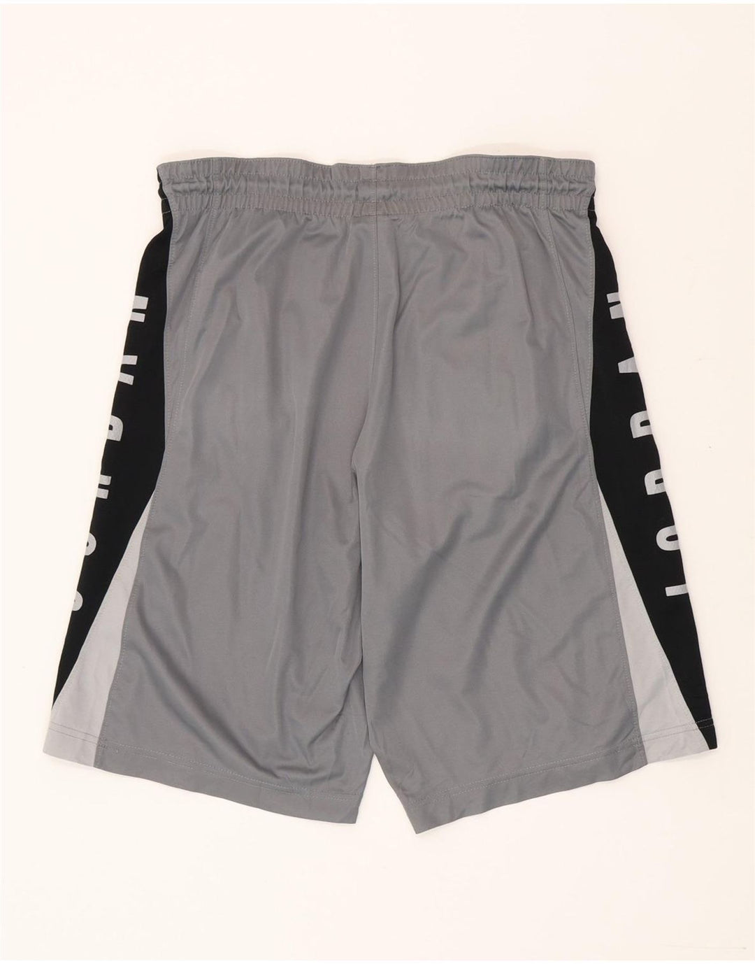 Jordan Herre Dri Fit grafiske sportsshorts Små grå Colourblock Polyester