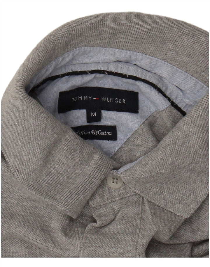 Tommy Hilfiger Herre poloshirt Medium Grey Flecked Bomuld