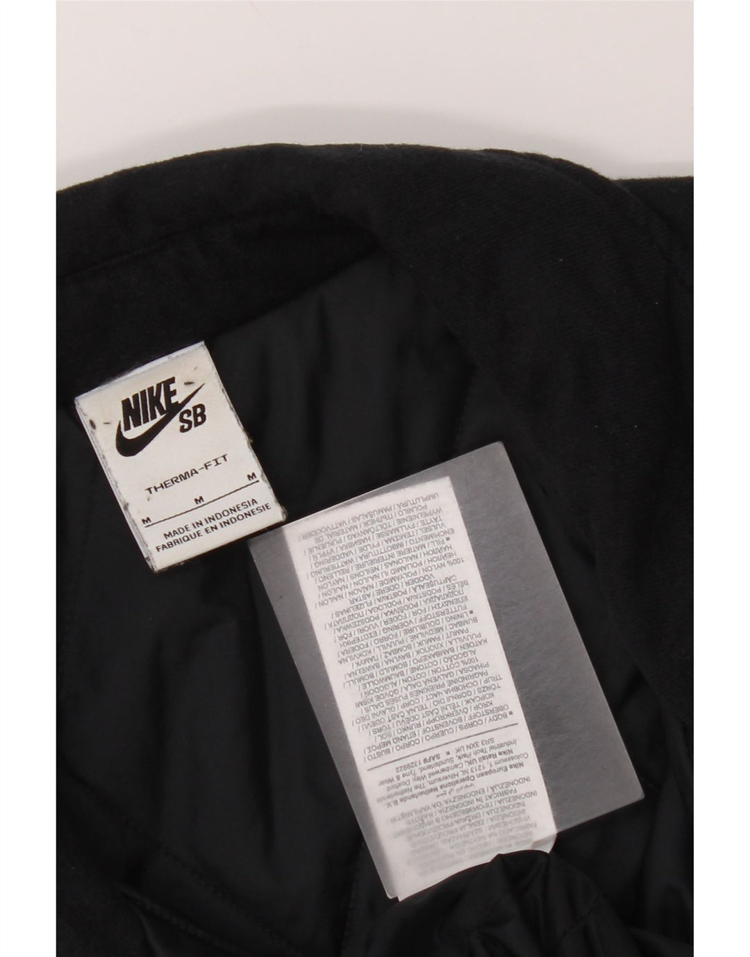 Nike Herre Therma-Fit polstret jakke UK 38 Medium Sort Bomuld