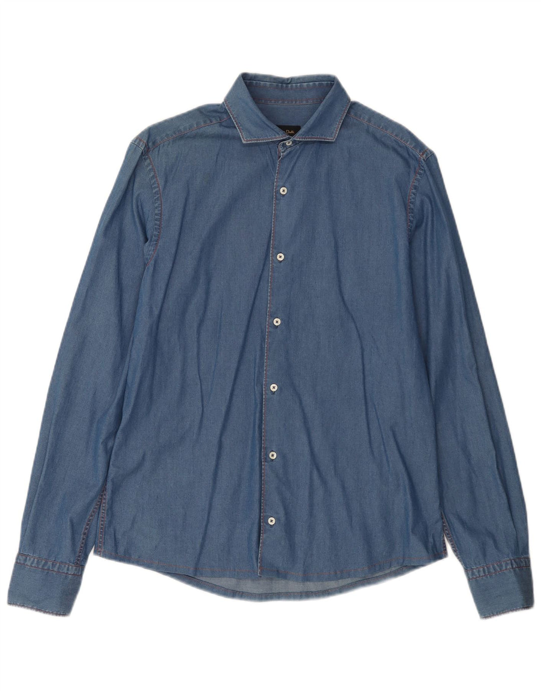 MASSIMO DUTTI Denimskjorte til mænd mellemblå